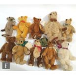 A collection of ten Dean's Rag Book collectors club teddy bears, comprising Hugo, Hobson, Hunter,