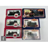 Six OO gauge diesel and tank locomotives, comprising Bachmann 31-452 2-6-2T Ivatt BR black 41313,
