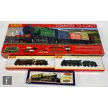 An OO gauge Hornby R1201 Country to Coast train set, comprising 0-4-0T LNER green 4 locomotive,