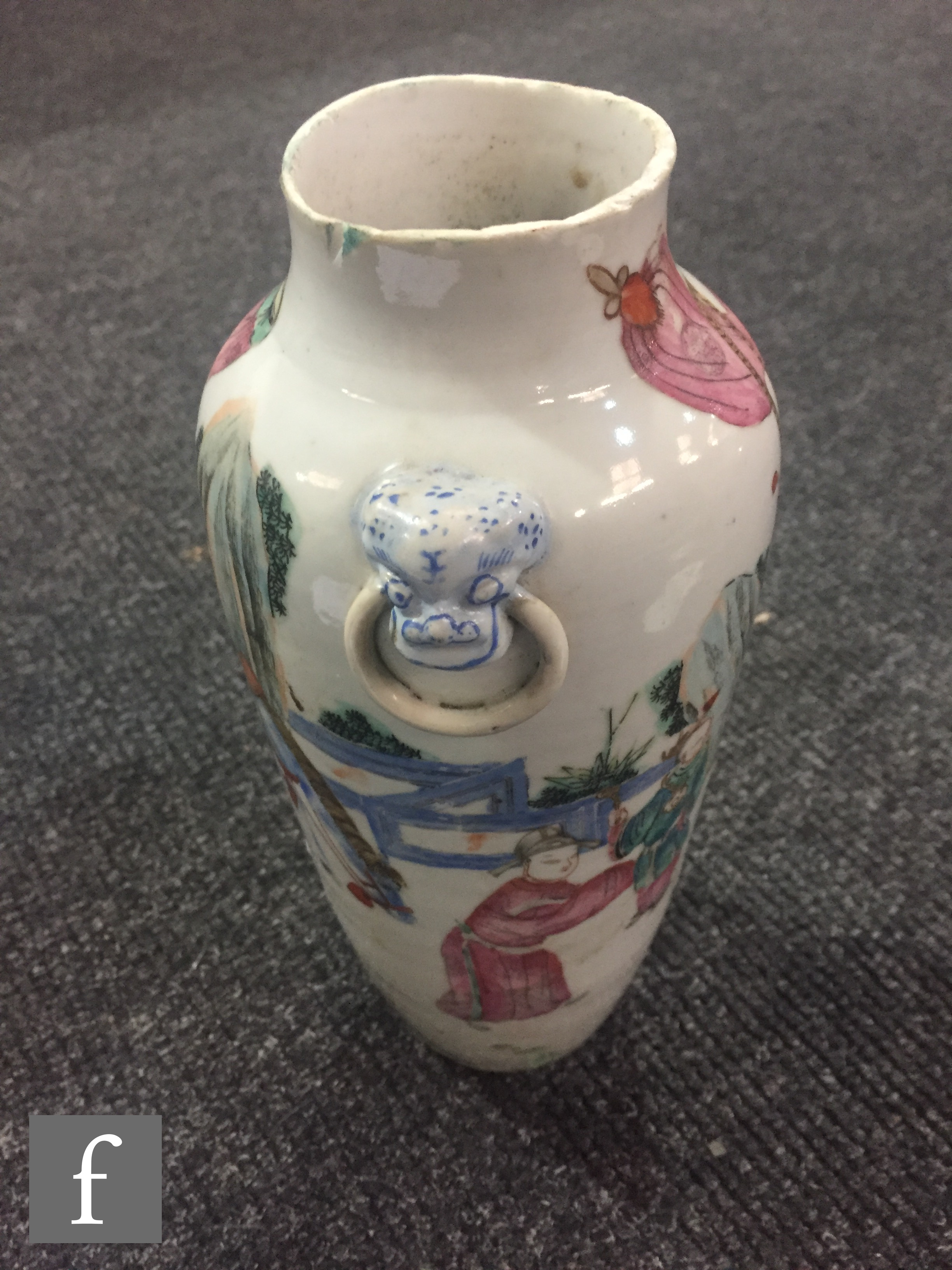 A small collection of 19th/20th Century Chinese porcelain items, to include a Wu Shuang Pu, ( - Image 7 of 11