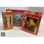 A collection of Pedigree Sindy accessories, to include a 1983 cooker unit with six green