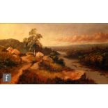 FOLLOWER OF EDMUND JOHN NIEMANN (1813-1876) - An extensive river landscape with distant ruined