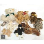 A collection of assorted Steiff teddy bears, to include Centenary Bear USA Anniversary, yellow tag