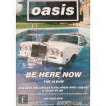 A collection of large sized Oasis bus stop/advertising posters, advertising the Be Here Now album,