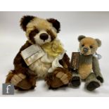 Two Charlie Bears Isabelle Collection panda bears, Marina (SJ3343), limited edition 85 of 1000,