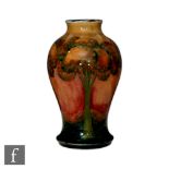 William Moorcroft - Eventide - A large vase of inverse baluster form circa 1925, decorated with a