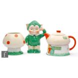Mabel Lucie Attwell - Shelley - A 1930s three piece Boo Boo nursery teaset comprising teapot and