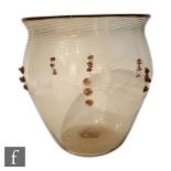 Vittorio Zecchin - Cappellin & Venini - A large Italian Murano Transparenti glass vase, model