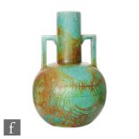 Dunmore Pottery - An early 20th Century Arts and Crafts vase of globe and shaft form with angular