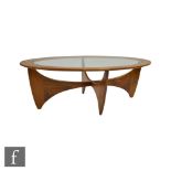 Victor B. Wilkins for G-Plan Furniture - A model 8040 Astro occasional coffee table of oval form,
