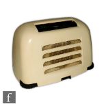 Kolster Brands Ltd. - A 1950s Midget Toaster radio model number FB10, cased in ivory Bakelite, width