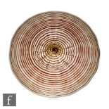 Ferro Toso Barovier - A large 1930s Italian Murano spirali glass bowl with a fluted central well and