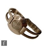 Seiko Watch Corporation - A lady's stainless steel manual wind movement wrist watch of futuristic