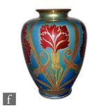 Gordon Forsyth - Pilkingtons Royal Lancastrian - An early 20th Century lustre vase of shouldered