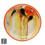 Clarice Cliff - Lydiat - A pin dish circa 1933 hand painted with stylised flowers and foliage over a