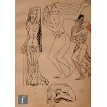 Albert Wainwright (1898-1943) - A study of male and female figures in the Art Deco taste, to the