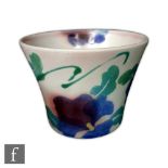 Janice Tchalenko - Dartington Pottery - A later 20th Century fern or plant pot decorated with