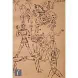 Albert Wainwright (1898-1943) - 'Circus', a study depicting various circus performers including