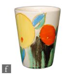 Clarice Cliff - Delecia Citrus - A lemonade beaker circa 1930 hand painted with stylised fruit and