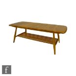 Lucian Ercolani for Ercol Furniture - A model 459 blonde elm and beech occasional coffee table of