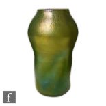 Loetz - A large Cisele range vase circa 1900 with shape attributed to Dr Christopher Dresser of