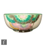 Clarice Cliff - Aurea - A Holborn shape fruit bowl circa 1934, hand painted with tonal pink and