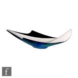 Unknown - A later 20th Century Italian table centre bowl of abstract elliptical form, in a black and