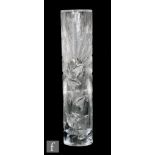 Josef Svarc - Podebrady Glassworks - A large post war Czechoslovakian crystal glass vase of