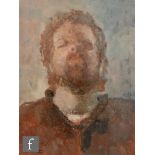 John Pacer (Born 1979) - Self Portrait, oil on board, signed and dated 2010, framed, 50cm x 37cm,