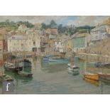 Cyril Lavenstein, RBSA (1892-1986) - 'Mevagissey Harbour', pastel drawing, signed, titled and