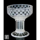 Otto Prutscher - Meyr's Neffe - A 1920s Secessionist champagne coupe of cylindrical form with a