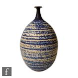 Carillo - A contemporary studio pottery vase of swollen ovoid form with a squat flared neck, the