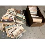 A large collection of Edwardian postcards to include shipping, naval scenes, naval vessels and naval