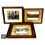 A collection black and white photographs relating to Lench's Excelsior Works to include a motor