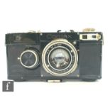 A Zeiss Ikon Contax I, 35mm rangefinder camera, serial number Z25643, with a Carl Zeiss 1:3, 5cm
