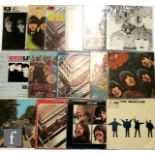 A collection of The Beatles LPs, mostly later and re-issues, to include 'Revolver', 'Rubber