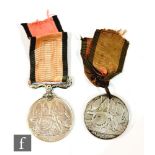 Two Turkish Crimea (Sardinia Issue) medals one to 2642 Pts Alexander Mill 71 HD Infy and the