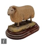 A Border Fine Arts Cheviot ram model L39 modelled by Ray Ayres, numbered 213/850, length 13cm.