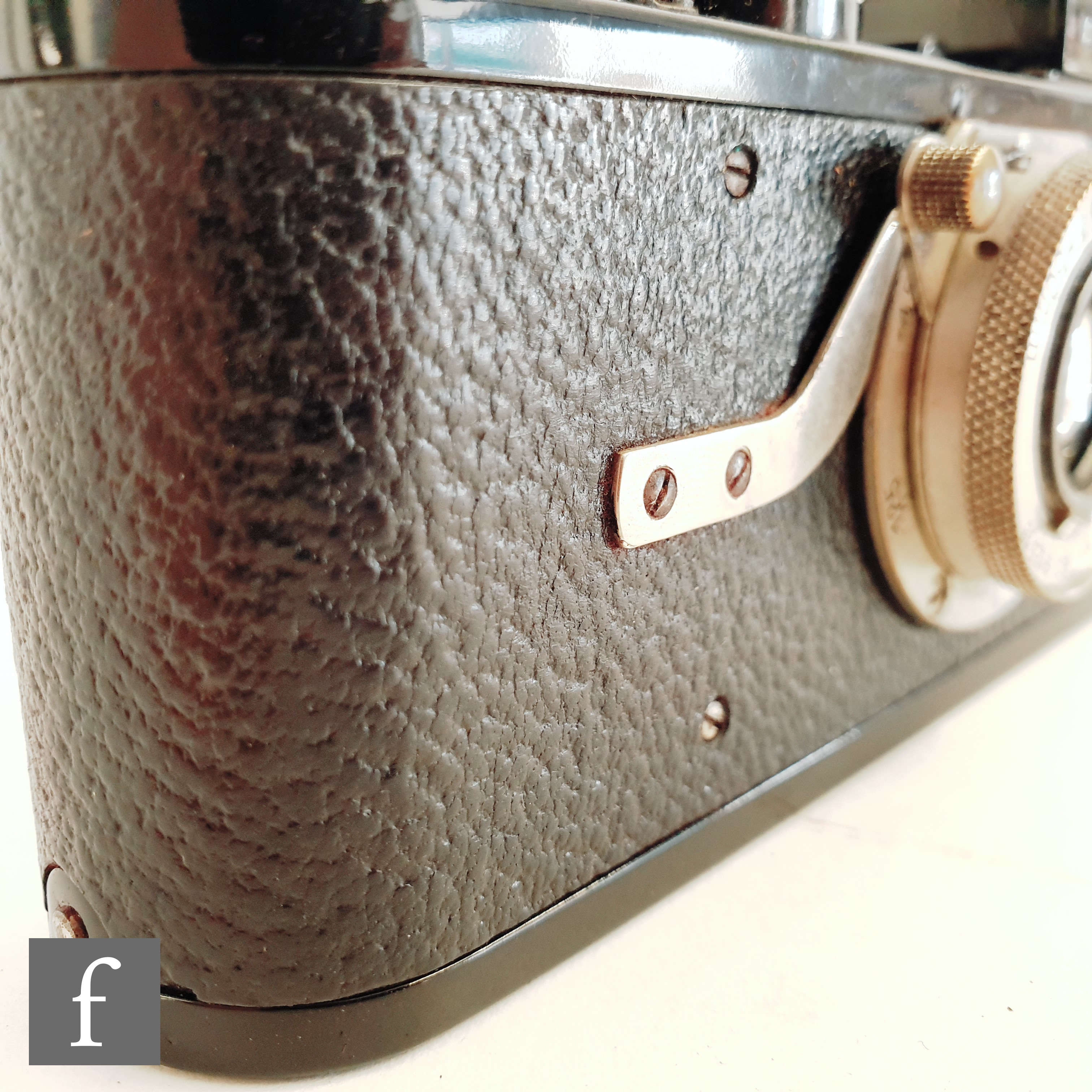 A Leica I (model A) camera, circa 1930, serial number 22149, the black body with black lacquered - Image 11 of 12
