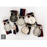 Six Elizabeth II Royal Air Force Long Service and Good Conduct medals to R4047577 Cpl. G.P Bradley