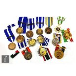 Seven NATO Service medals, a Multi-international Force and Observers medal, a Saudi Medal for the