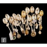 A collection of Edwardian and later silver teaspoons of bowls interest, to include examples with
