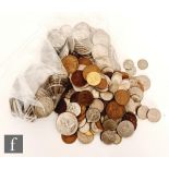 Various George V to George VI coins to include one hundred and eighty five half crowns, also