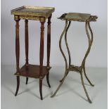 A French style gilt metal mounted wooden Plant Stand,