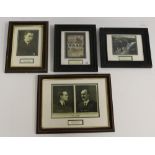 Republican interest Four framed reproduction Prints, Michael Collins, Pearse, Connolly,