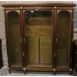 A fine quality 19th Century French walnut Display Cabinet,