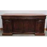 A William IV inlaid mahogany Sideboard,