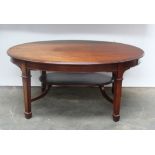 A 19th Century inlaid mahogany oval Coffee Table,