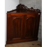 An unusual mahogany Corner Cabinet,