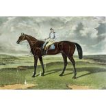 After Charles Hunt A large 19th Century coloured Engraving "Lord Clifden," winner of the Great St.
